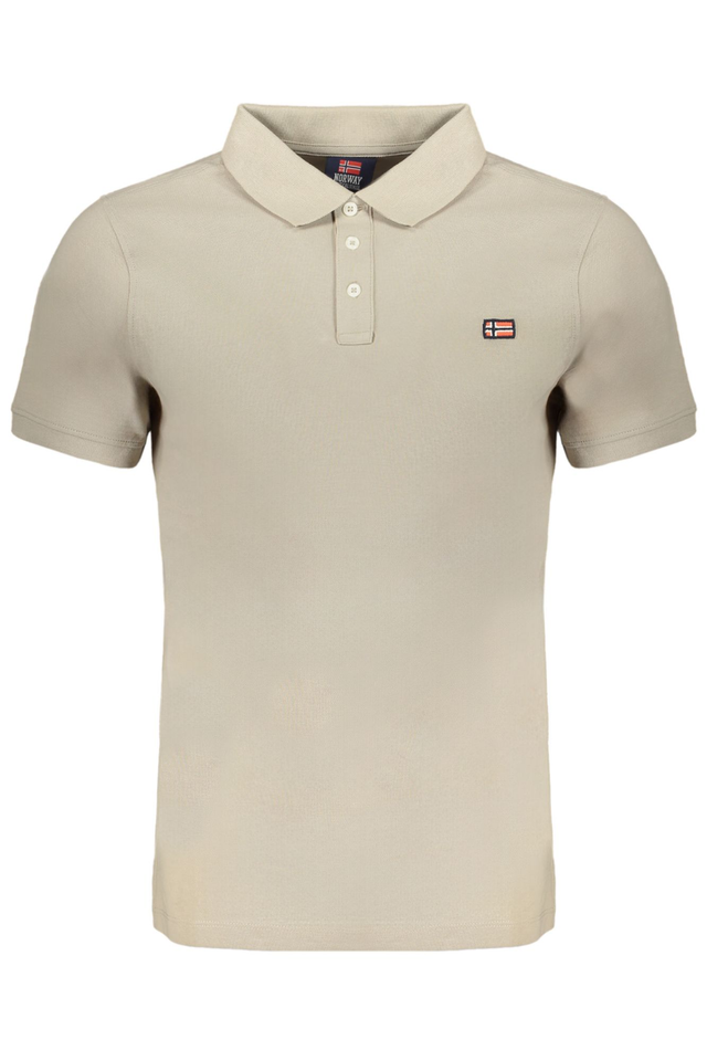 NORWAY 1963 POLO MANICHE CORTE UOMO BEIGE