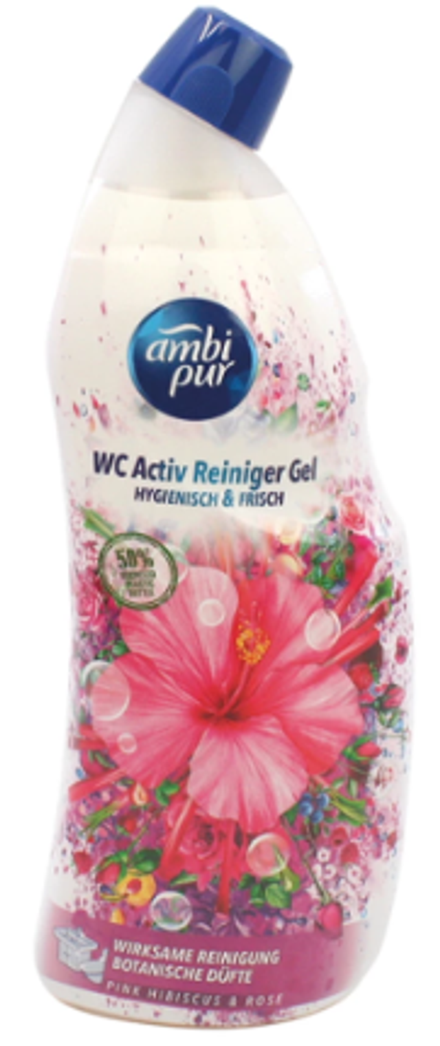 WC-puhastusgeel Ambi Pur Hibiscus & Rose 750 ml