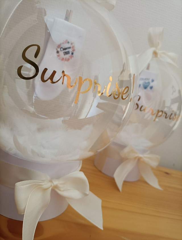 Ballon Bulle cadeau "demande marraine"
