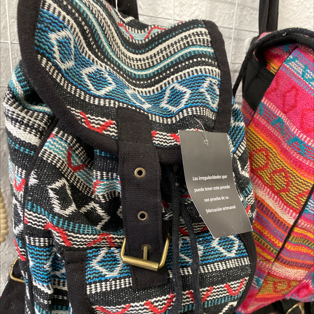 Mochila bolso, hippie