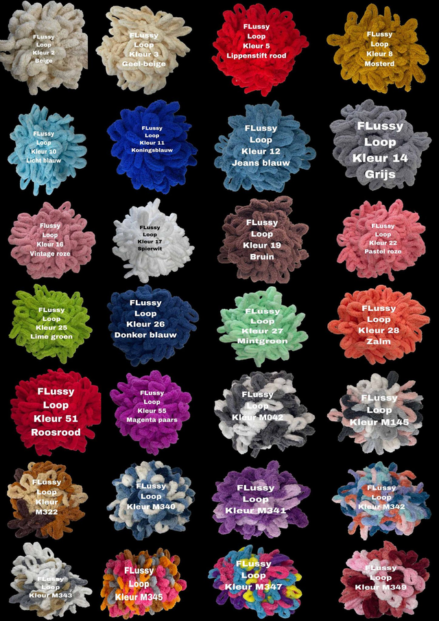 Puffy Lus garen FLuffy loops