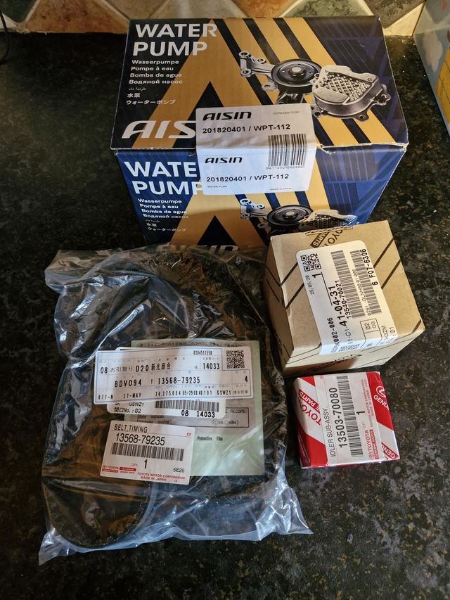 Is200 timing belt kit and waterpump genuine