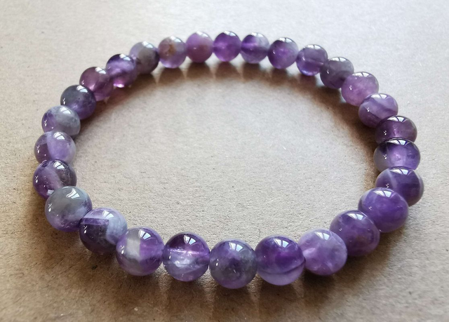 Bracelet en Améthyste - 6mm
