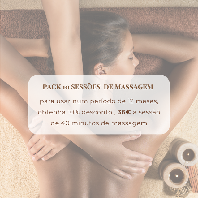 Pack 10 Sessões Massagens 