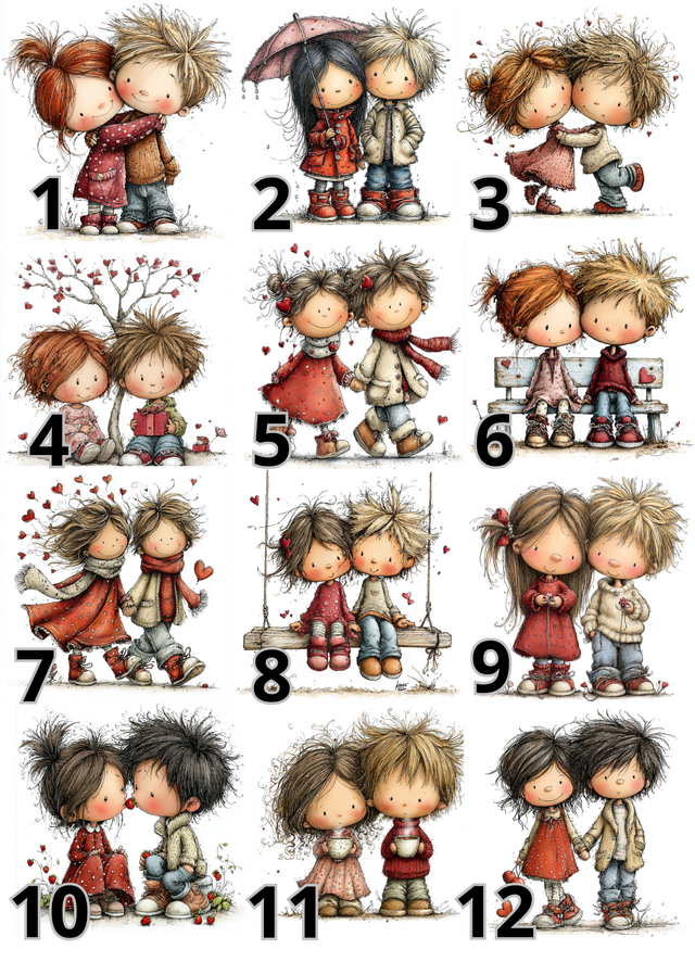 Mug coeur noir st valentin