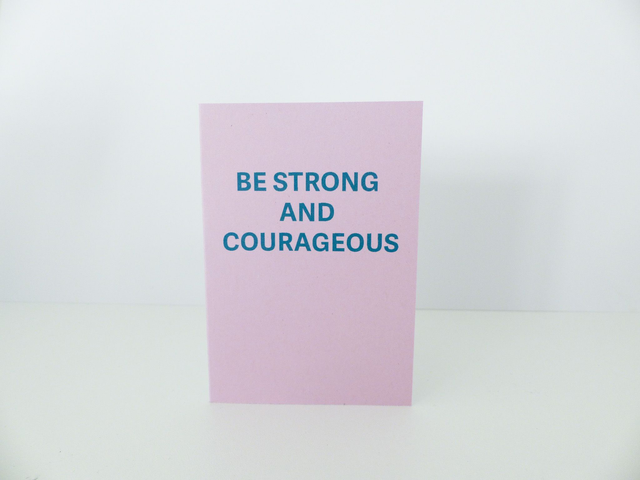 Be Strong and Courageous mini card