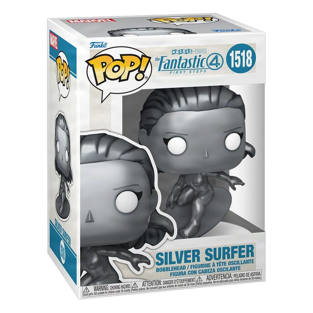 Funko - The Fantastic Four: First Steps Silver Surfer 9 cm POP!