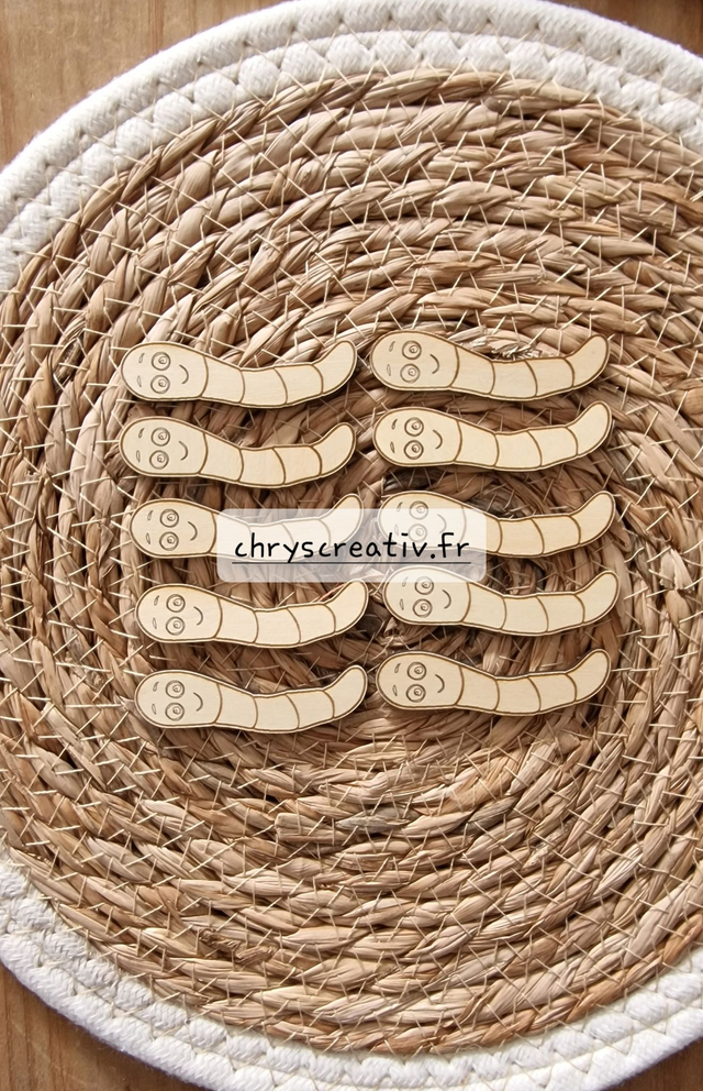 Lot de 10 jetons vers