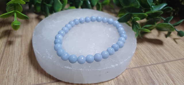 Angelite 6mm Bracelet 