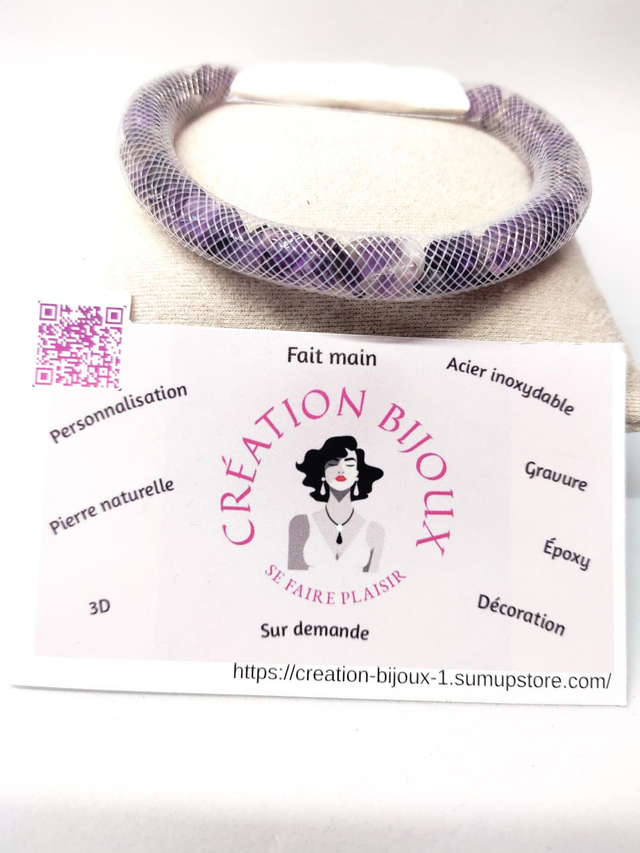 Bracelet en améthyste 