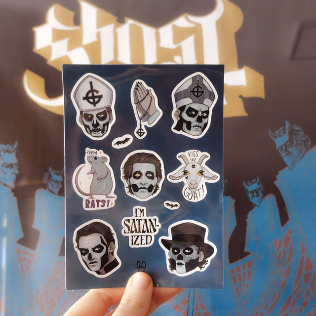 Ghost sticker sheet
