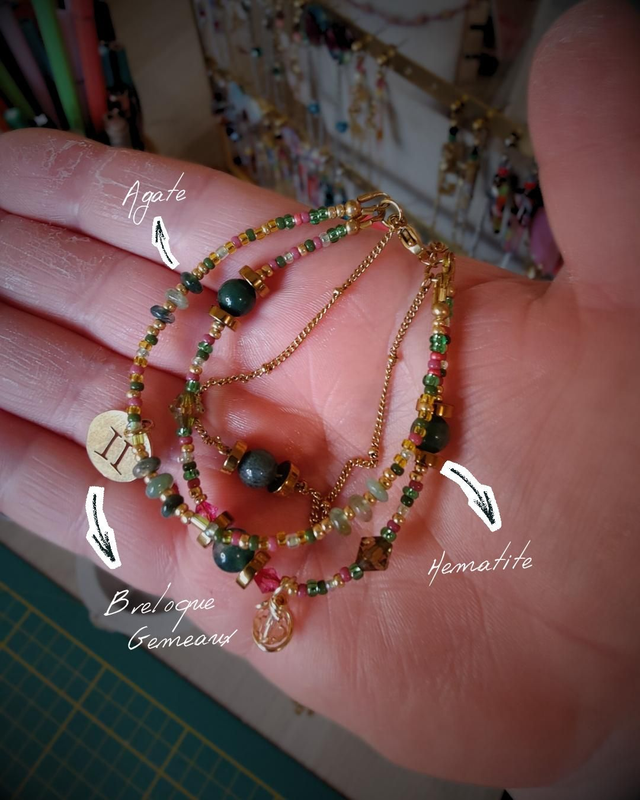 Bracelet Astro Gémeaux & Agate