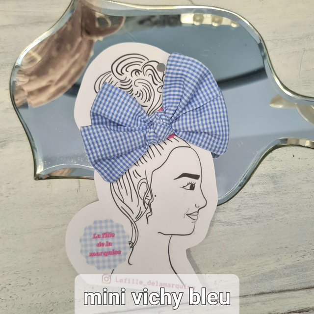 Barrettes "collection vichy" petit modèle