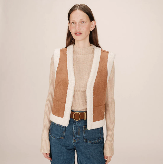 Gilet camel Grace&amp;Mila