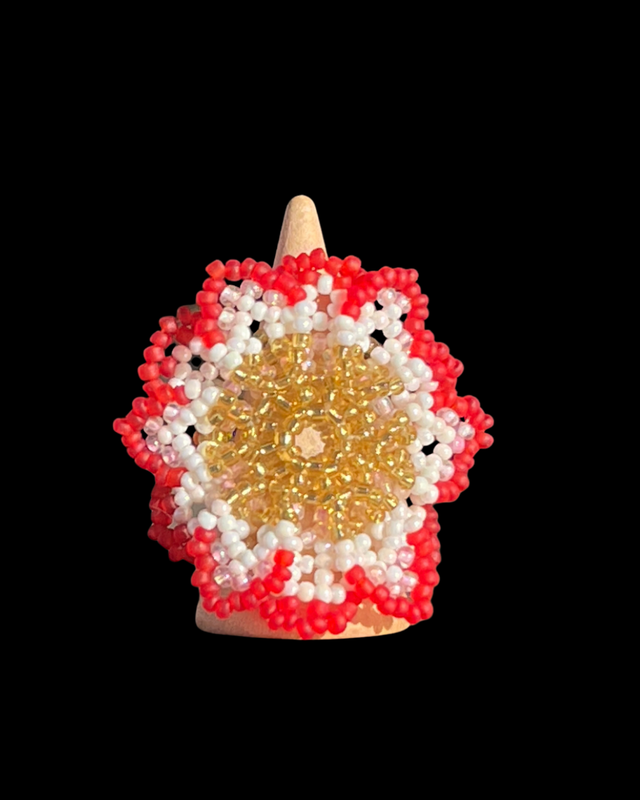 Bague Sunflower Rose Rouge