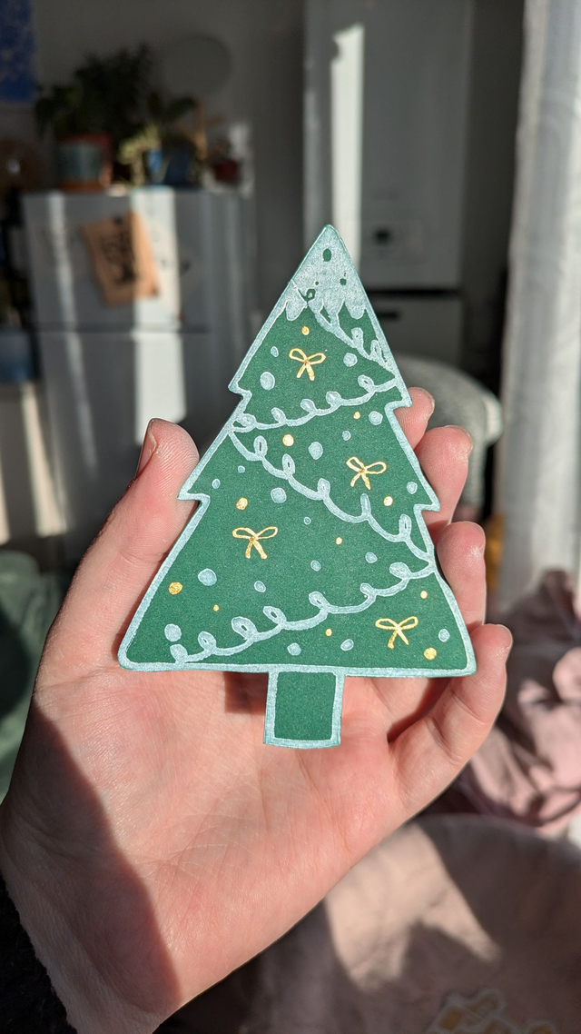 Lot de 5 cartes de vœux - Le village de Noël 2024