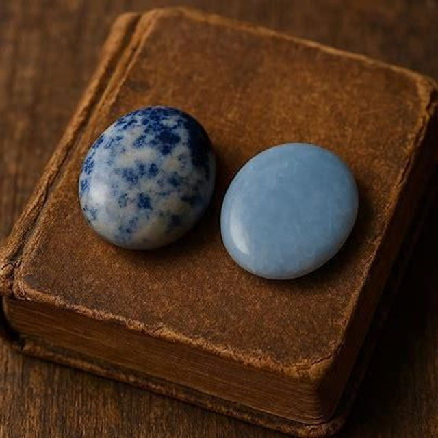 Voix Intérieure Pack Duo – Sodalite & Calcite Bleue