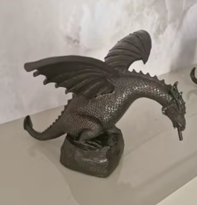 Prachtige Fontijn Draak Standbeeld (30cm)