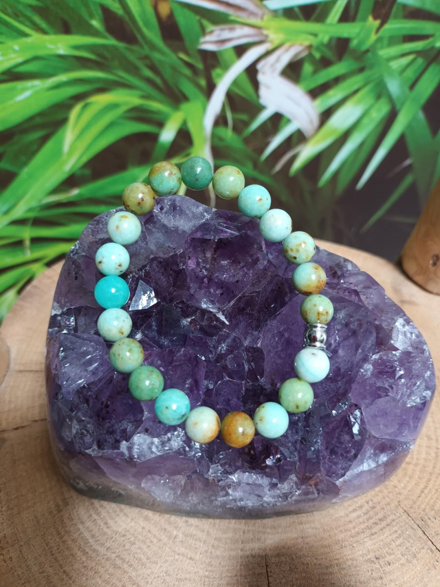 Bracelet en turquoise de Mongolie