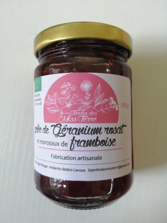 Gelée Géranium rosat &amp; framboise