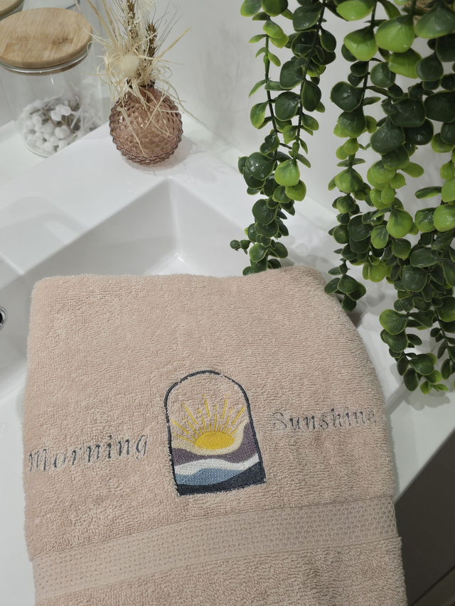 Drap de douche - Douce Rosée