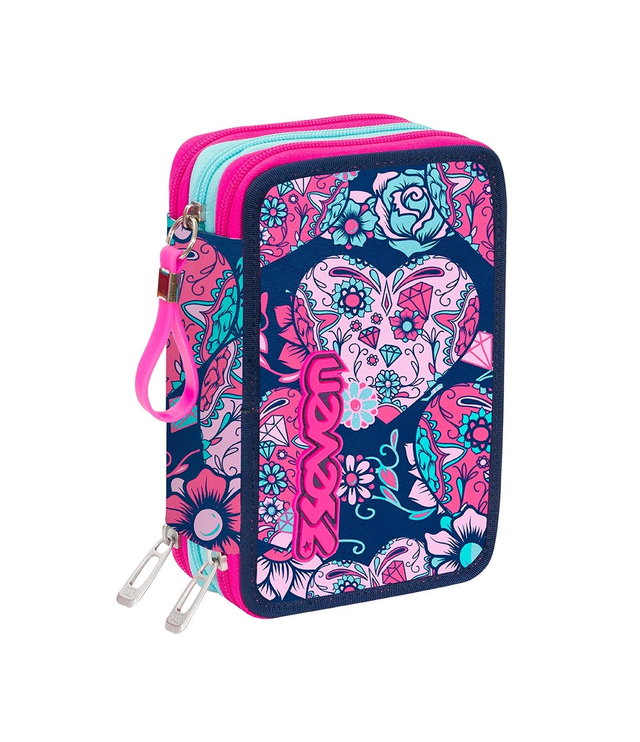 ASTUCCIO 3 ZIP SEVEN SUGARSKULL FUCSIA 
