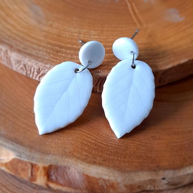 Boucles d'oreilles - Feuilles - Grand modèle