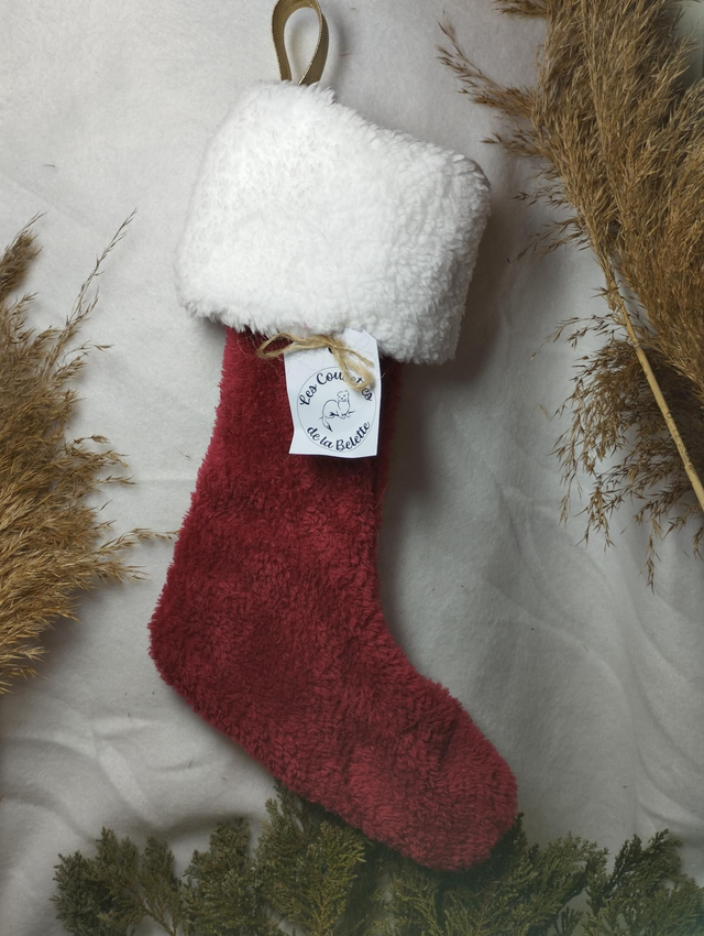 Chaussette / Botte de Noël (Rouge)