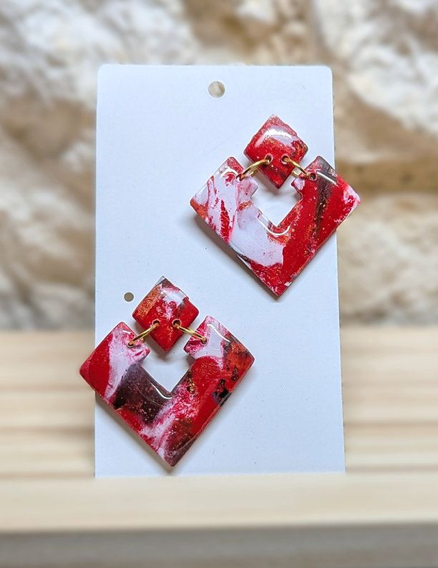 Boucles d'oreilles Flamboyante