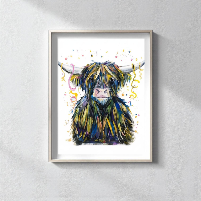 "Happy New Moo Framed Print"