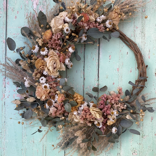 Spring blush wreath
