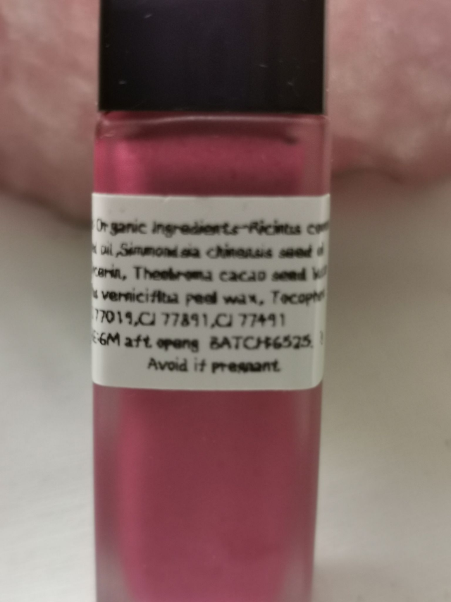 Lip Gloss (GLASS) Frosted Rose - Organic Ingredients. 7g