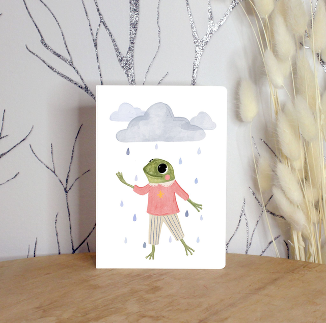 Carte postale "Dancing in the rain"