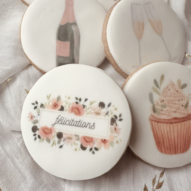 Tendre message - Félicitations- 6 biscuits - 180 grammes