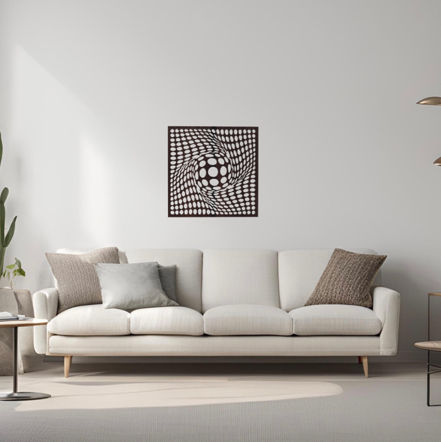 Cadrée illusion d’optique (39x39cm)