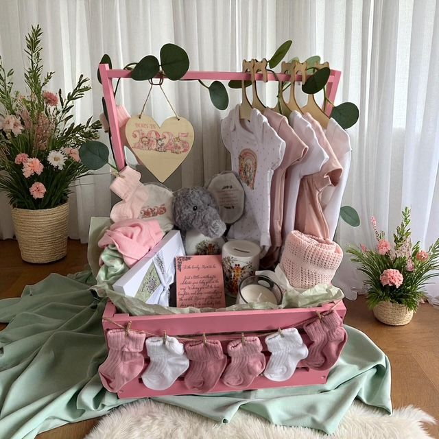 Large customised new baby closet hamper