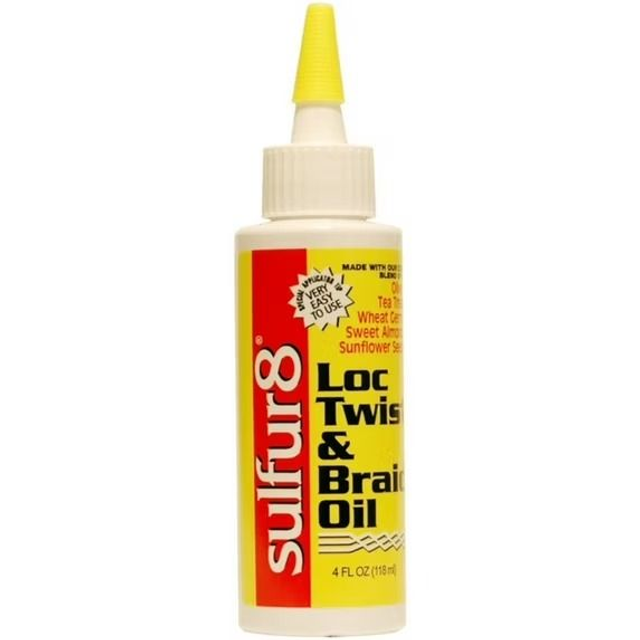 Sulfur 8: Loc, Twist &amp; Braid Oil  118ml (4OZ)