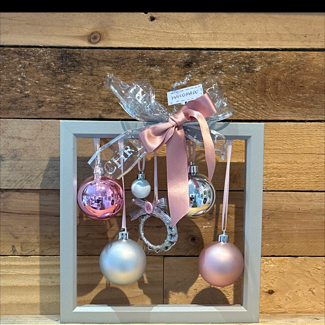 Silver and Pink Decor Frame 