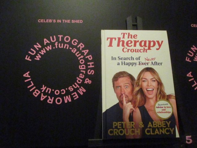 Peter Crouch &amp; Abbey Clancy 'The Therapy Crouch' Authentic Autographed Hardback Book (5)