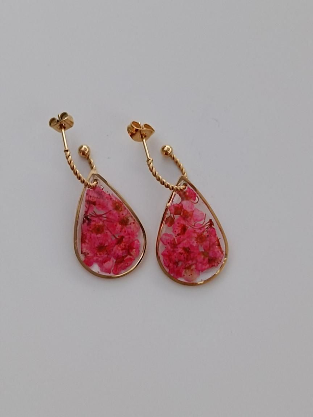 Modèle unique - Fleurs séchées roses
