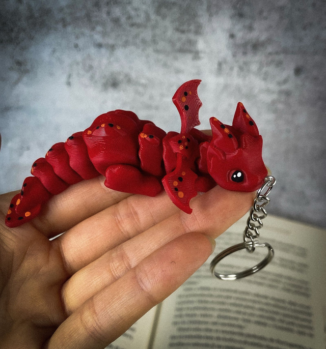 Klíčenka Dráček červený