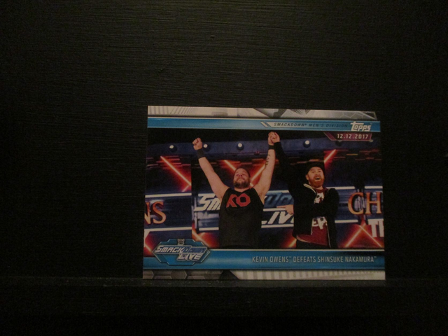 Kevin Owens Defeats Shinsuke Nakamura - Champions Original Trading Card #76