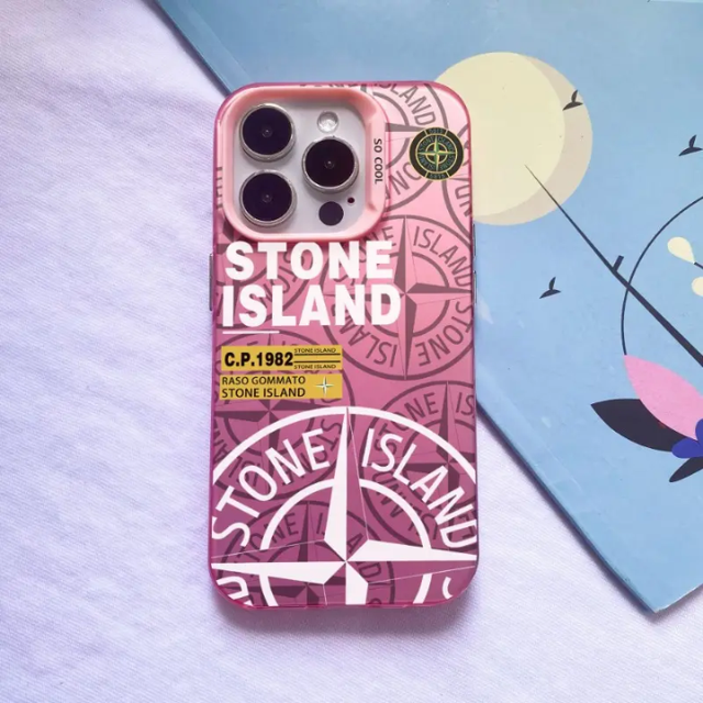 Coque iPhone Stone Island Rose