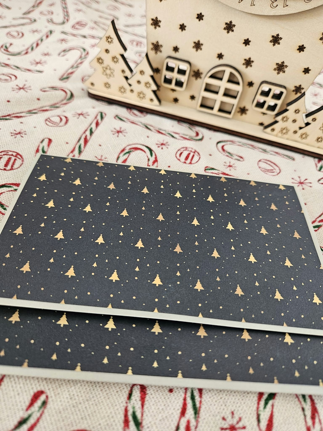 Pochette cadeau de Noël faite main – Pour chèque, billet ou carte cadeau