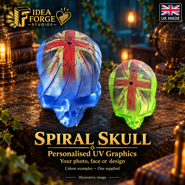 Spiral Skull – Personalised UV Graphics – UK Made