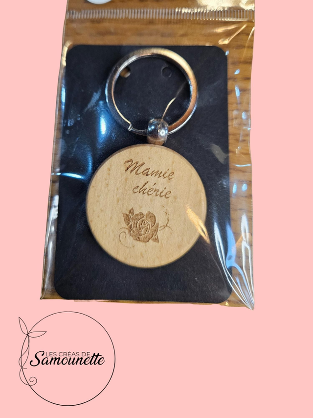 Porte clefs mamie chérie 