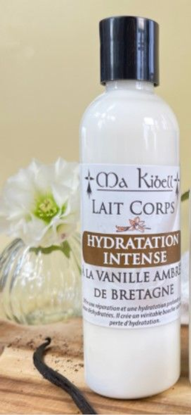 Lait corps Hydratation Intense à la Vanille Ambrée de Bretagne 200ml