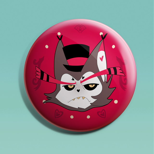 Hazbin Hotel Husk Badge