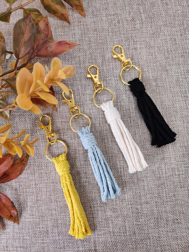Gold clip tassels