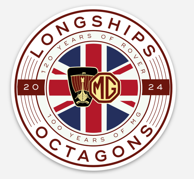 Longships & Octagons Sticker - External